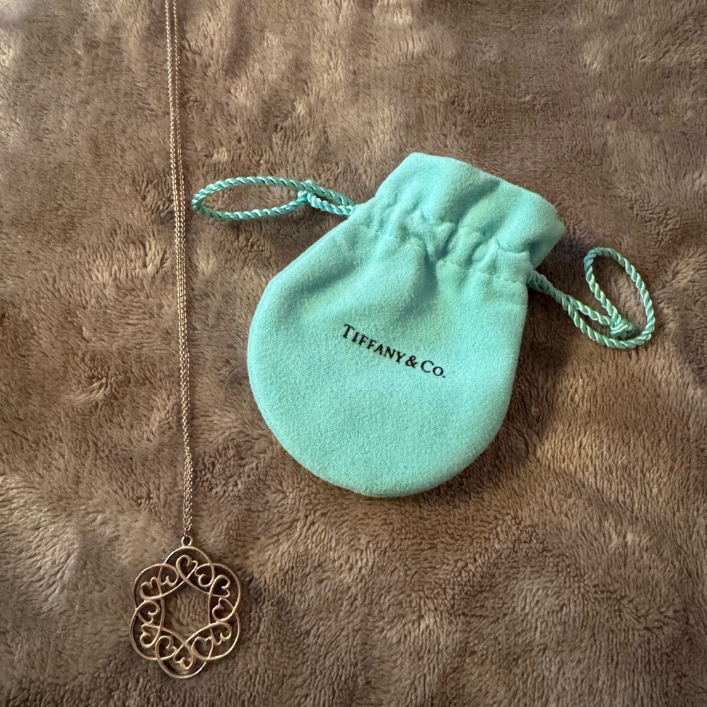 Gold Filigree Heart Necklace